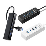 ตัวแปลง HUB 4 พอร์ต USB 2.0 ความยาวสาย 15 ซม., สไตล์: ไม่มีแถบไฟ, มีแถบไฟสีดำ, มีแถบไฟสีขาว