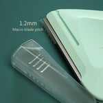 2 ชิ้น/กล่อง เครื่องตัดคิ้วรูปสามเหลี่ยมขนาดเล็ก, 2 ชิ้น สีม่วง + เขียว
