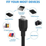 สายข้อมูล USB 3.0 ตัวผู้เป็น Micro USB สำหรับฮาร์ดดิสก์ภายนอก ความยาวสาย 1.8 ม.
