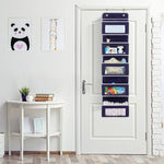 Five-Layer Non-Woven Door Rear Storage Hanging Bag, Five-Layer Non-Woven White, Five-Layer Non-Woven Blue