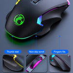 เมาส์เกมมิ่งมีสาย IMICE T70 8 ปุ่ม 7200DPI ไฟ RGB โปรแกรมได้ ความยาวสาย: 1.8m, T70