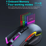 เมาส์เกมมิ่งมีสาย IMICE T70 8 ปุ่ม 7200DPI ไฟ RGB โปรแกรมได้ ความยาวสาย: 1.8m, T70