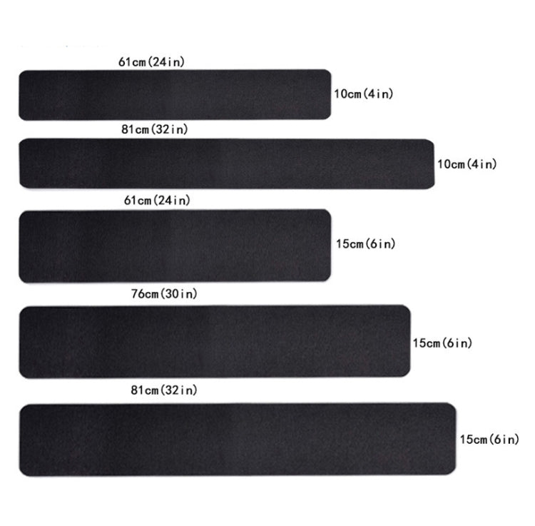 15 ชิ้น เทปกันลื่น PEVA ยางไม่ทิ้งรอย ขนาด: 10 x 60 ซม., 10 x 81 ซม., 15 x 61 ซม., 15 x 76 ซม., 15 x 81 ซม.
