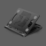 Foldable Laptop Desktop Heightening Cooling Bracket, Black, White, Pink