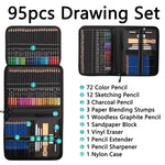 ชุดดินสอสีมัน Yover 95 ชิ้น / ชุด สำหรับวาดภาพและร่างภาพ, 95 ชิ้น / ชุด