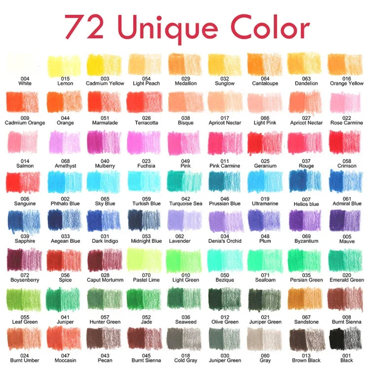 ชุดดินสอสีมัน Yover 95 ชิ้น / ชุด สำหรับวาดภาพและร่างภาพ, 95 ชิ้น / ชุด
