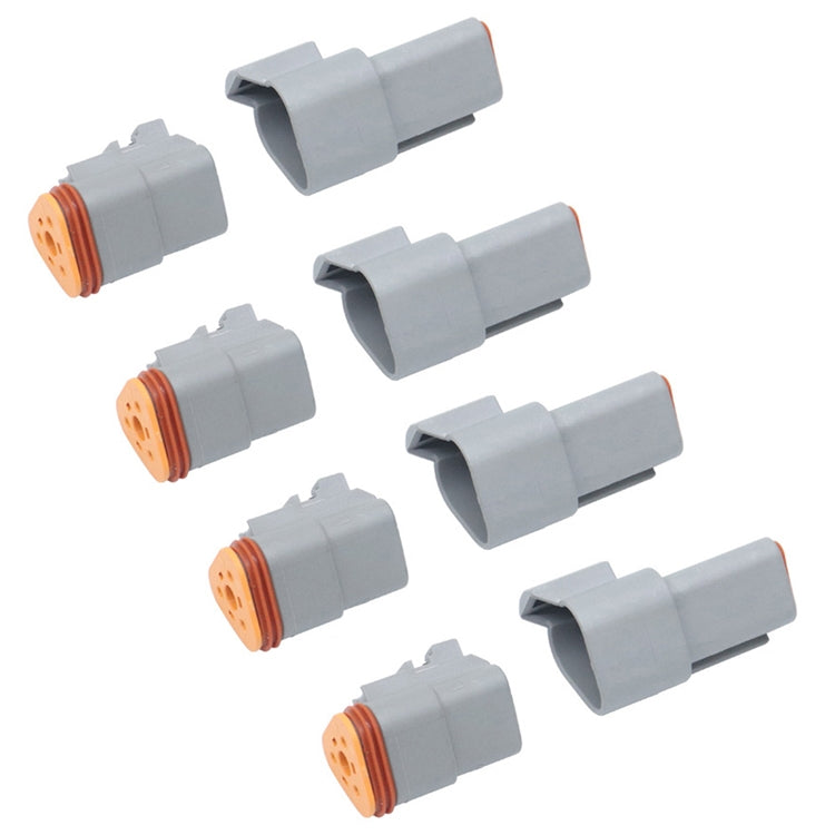 Car Waterproof Connector Conductive Connection Terminal, 4 PCS DT04-2P / DT06-2S With Copper, 4 PCS DT04-3P / DT06-3S With Copper, 2 PCS DT04-4P / DT06-4S With Copper, 2 PCS DT04-6P / DT06-6S With Copper, 2 PCS DT04-8P / DT06-8S With Copper            ...