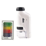 ของเล่นกล้องจุลทรรศน์อุปกรณ์ห้องปฏิบัติการพกพาสำหรับเด็ก รุ่น Lite Standard (ขาว) Lite Standard (ชมพู) Lite Standard (น้ำเงิน) Lite + ขาตั้ง (ขาว) Lite + ขาตั้ง (ชมพู) Lite + ขาตั้ง (น้ำเงิน) Lite + ตัวอย่าง (ขาว) Lite + ตัวอย่าง (น้ำเงิน)
