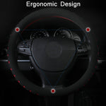 Sports Punched EVA Car Steering Wheel Cover, Size:, 38cm