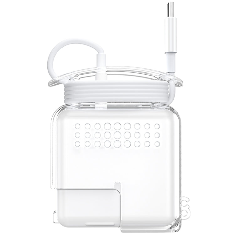 เคสป้องกันกำลังไฟซิลิโคนใส OATSBASF สำหรับ iPhone MacBook Pro Air, 20W, 30W / 29W, 60W / 61W, 85W / 87W / 96W