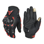 ถุงมือมอเตอร์ไซค์ MOTOCENTRIC 13-MC-010 สำหรับหน้าจอสัมผัส ระบายอากาศได้, M, XL