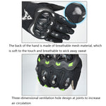 ถุงมือมอเตอร์ไซค์ MOTOCENTRIC 13-MC-010 สำหรับหน้าจอสัมผัส ระบายอากาศได้, M, XL