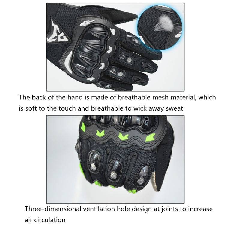 ถุงมือมอเตอร์ไซค์ MOTOCENTRIC 13-MC-010 สำหรับหน้าจอสัมผัส ระบายอากาศได้, M, XL