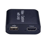 การ์ดจับภาพวิดีโอ USB เป็น HDMI HD รองรับ 4K X 2K