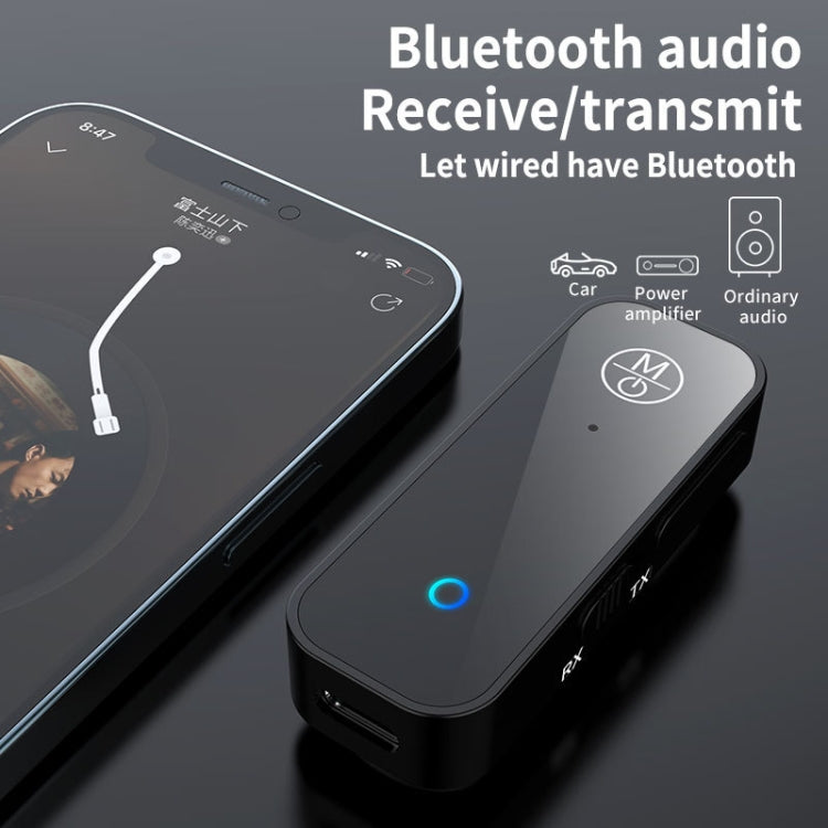 อะแดปเตอร์รับส่งบลูทูธ 2-in-1 AUX สำหรับรถยนต์ ทีวี คอมพิวเตอร์ รุ่น B28