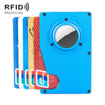 ที่ใส่บัตรติดตามกันหาย RFID กระเป๋าสตางค์สำหรับ AirTag รุ่นที่ 2 / AirTag รุ่นที่ 1 สีน้ำเงิน สีดำ สีเทา สีเงิน