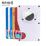ที่ใส่บัตรติดตามกันหาย RFID กระเป๋าสตางค์สำหรับ AirTag รุ่นที่ 2 / AirTag รุ่นที่ 1 สีน้ำเงิน สีดำ สีเทา สีเงิน