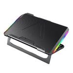 พัดลมระบายความร้อนโน้ตบุ๊ก NUOXI Q9 พร้อมไฟ RGB