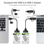 สายเคเบิลแปลง T10 USB3.1 เป็น SATA สำหรับฮาร์ดไดรฟ์