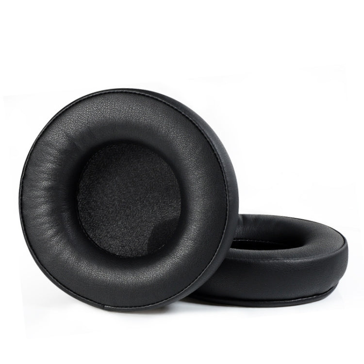 2 ชิ้น ที่ครอบหูสำหรับ Audio-Technica AD1000X AD2000X AD900X AD700X, สไตล์: หนังโปรตีนสีดำ หนังโปรตีนหนาสีดำ ผ้าฟลีซสีดำ หนังแกะสีดำ คานหูแข็ง คานหูกลวง