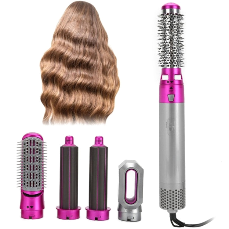 หวีลมร้อน 5-in-1 เครื่องหนีบผมอัตโนมัติและไดร์เป่าผมสองฟังก์ชัน สีเงิน+ชมพูโรส (ปลั๊ก EU), สีเงิน+ชมพูโรส (ปลั๊ก US), สีเงิน+ชมพูโรส (ปลั๊ก UK), สีดำ (ปลั๊ก EU), สีดำ (ปลั๊ก US)