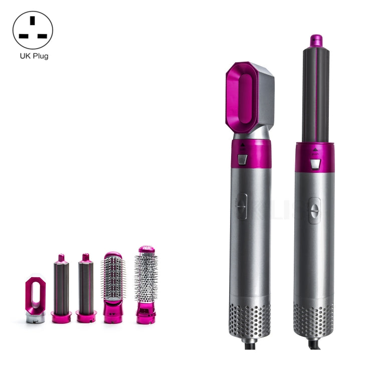 หวีลมร้อน 5-in-1 เครื่องหนีบผมอัตโนมัติและไดร์เป่าผมสองฟังก์ชัน สีเงิน+ชมพูโรส (ปลั๊ก EU), สีเงิน+ชมพูโรส (ปลั๊ก US), สีเงิน+ชมพูโรส (ปลั๊ก UK), สีดำ (ปลั๊ก EU), สีดำ (ปลั๊ก US)