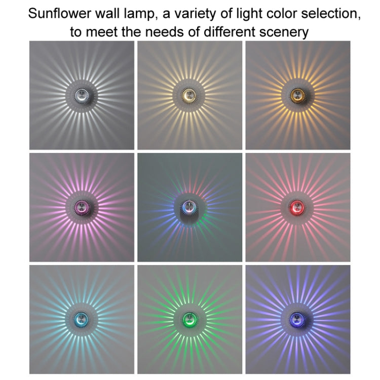 ไฟทางเดินอลูมิเนียม LED โคมไฟทางเดินดอกทานตะวัน ตกแต่ง, ติดตั้งเห็นได้ 1W, ติดตั้งเห็นได้ 3W, ติดตั้งไม่เห็น 1W, ติดตั้งไม่เห็น 3W