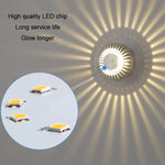 ไฟทางเดินอลูมิเนียม LED โคมไฟทางเดินดอกทานตะวัน ตกแต่ง, ติดตั้งเห็นได้ 1W, ติดตั้งเห็นได้ 3W, ติดตั้งไม่เห็น 1W, ติดตั้งไม่เห็น 3W