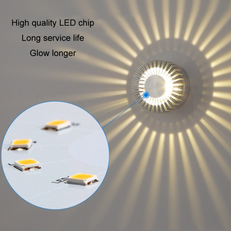 ไฟทางเดินอลูมิเนียม LED โคมไฟทางเดินดอกทานตะวัน ตกแต่ง, ติดตั้งเห็นได้ 1W, ติดตั้งเห็นได้ 3W, ติดตั้งไม่เห็น 1W, ติดตั้งไม่เห็น 3W