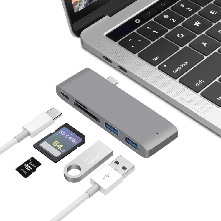 แท่นต่อ USB-C เป็น HDMI พร้อมเครื่องอ่านบัตร, สเปค: 5 in 1 สีเทา, 5 in 1 สีเงิน, 6 in 1 สีเทา, 6 in 1 สีเงิน