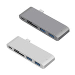 แท่นต่อ USB-C เป็น HDMI พร้อมเครื่องอ่านบัตร, สเปค: 5 in 1 สีเทา, 5 in 1 สีเงิน, 6 in 1 สีเทา, 6 in 1 สีเงิน