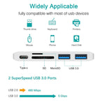 แท่นต่อ USB-C เป็น HDMI พร้อมเครื่องอ่านบัตร, สเปค: 5 in 1 สีเทา, 5 in 1 สีเงิน, 6 in 1 สีเทา, 6 in 1 สีเงิน