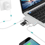 แท่นต่อ USB-C เป็น HDMI พร้อมเครื่องอ่านบัตร, สเปค: 5 in 1 สีเทา, 5 in 1 สีเงิน, 6 in 1 สีเทา, 6 in 1 สีเงิน