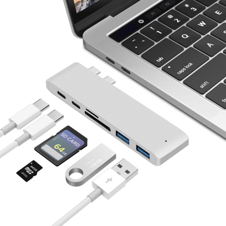 แท่นต่อ USB-C เป็น HDMI พร้อมเครื่องอ่านบัตร, สเปค: 5 in 1 สีเทา, 5 in 1 สีเงิน, 6 in 1 สีเทา, 6 in 1 สีเงิน