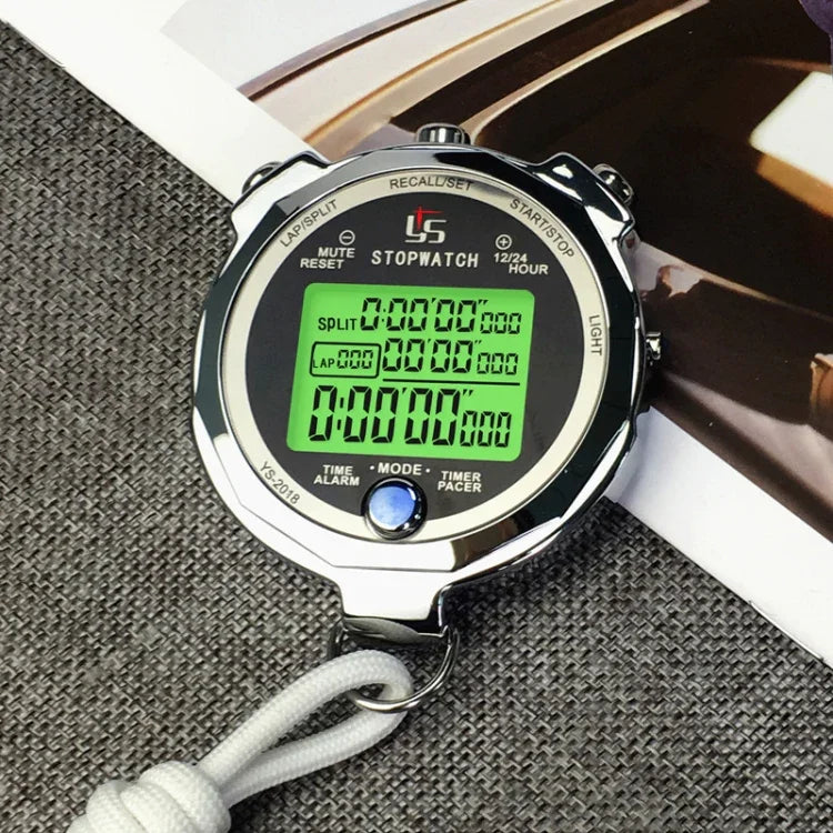 YS Running Training Stopwatch Timer Metal Luminous Stopwatch, Style:, One Hundred Memory, Two Hundred Memory