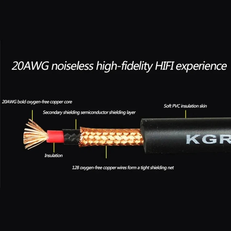 สายกีตาร์ KGR สายคีย์บอร์ดกลอง สายเสียง, 1 ม., 3 ม., 6 ม., 10 ม.