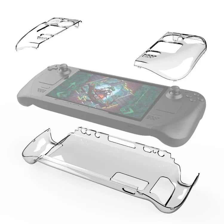 เคสแข็งคริสตัลแยกชิ้น PGTECH สำหรับเครื่องเล่นเกม Steam Deck, เคสแข็งคริสตัล
