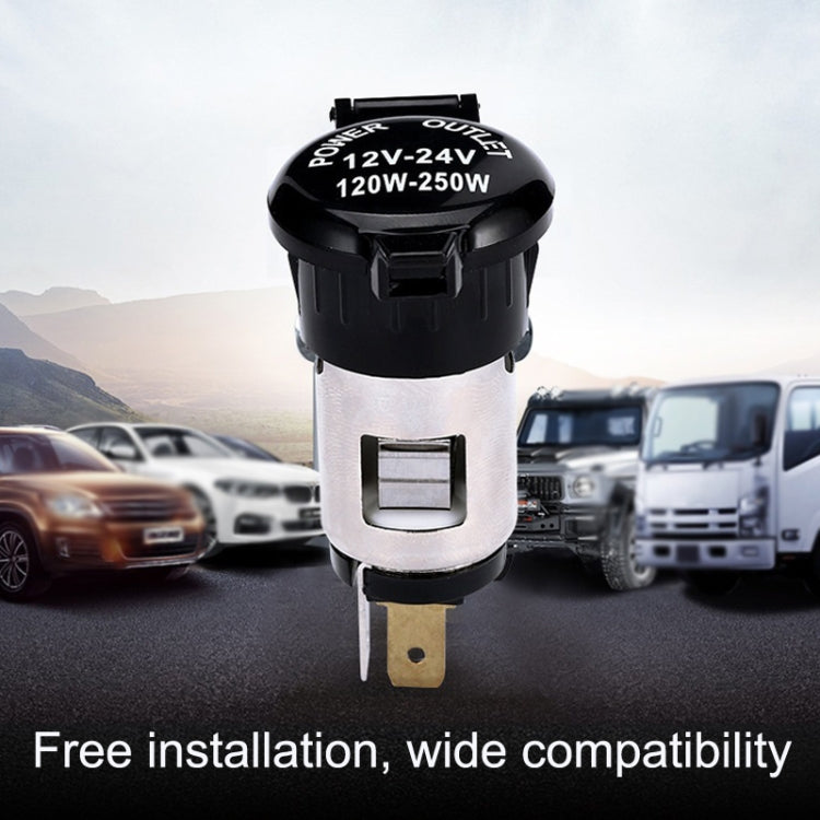 Car Modified Cigarette Lighter Waterproof Vehicle Charging Power Socket No Cigarette Type (with 1.5cm Line), Cigarette Type (with 1.5m Line), No Cigarette Type (with 1.5m Line)