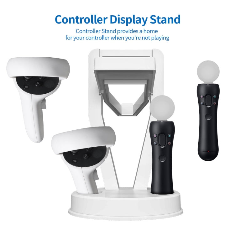 ขาตั้ง VR JYS-OC002 ชั้นวางเก็บของบนโต๊ะสำหรับ Oculus Quest 2, JYS-OC002 สีขาว, JYS-OC002 สีดำ