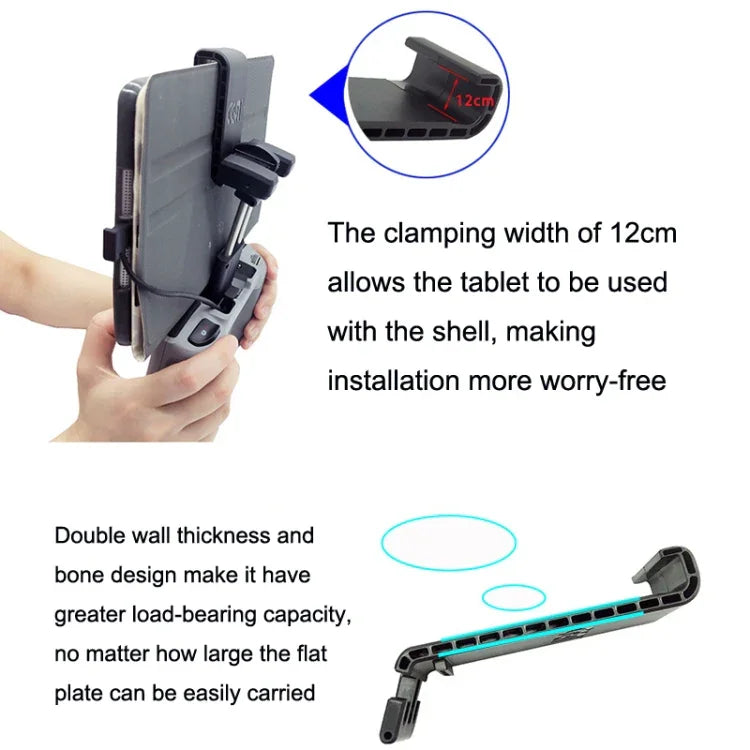 ขาตั้งขยายแท็บเล็ตรีโมทคอนโทรล สำหรับ DJI Mavic 3 / Air 2 / Air 2S / Mini 2, สไตล์:, ขนาดเล็ก, ขนาดใหญ่, ขนาดใหญ่+สำหรับสาย Apple, ขนาดใหญ่+สาย Type-c, ขนาดใหญ่+สาย Micro