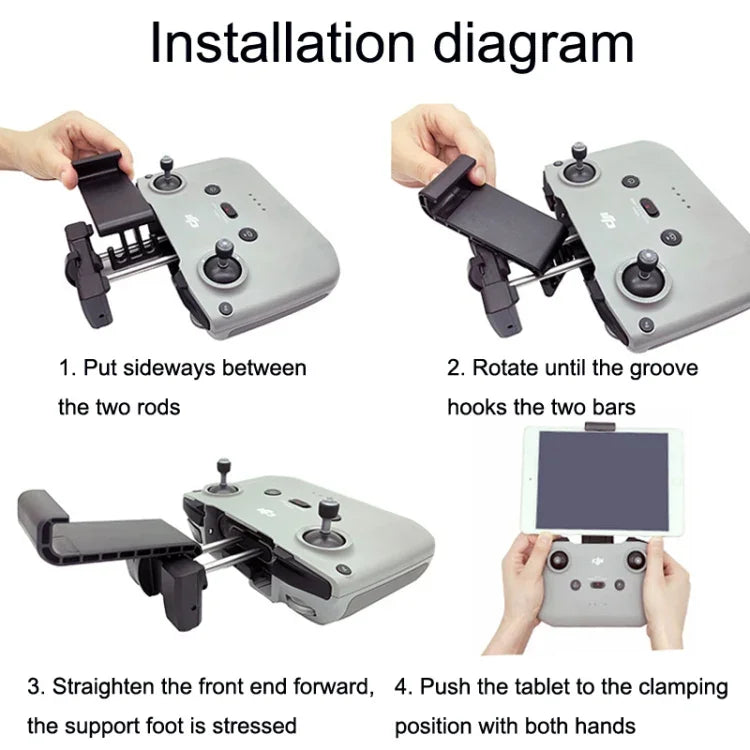 ขาตั้งขยายแท็บเล็ตรีโมทคอนโทรล สำหรับ DJI Mavic 3 / Air 2 / Air 2S / Mini 2, สไตล์:, ขนาดเล็ก, ขนาดใหญ่, ขนาดใหญ่+สำหรับสาย Apple, ขนาดใหญ่+สาย Type-c, ขนาดใหญ่+สาย Micro
