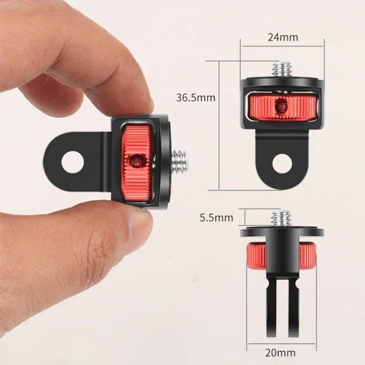 อะแดปเตอร์ขาตั้งกล้องเกลียว 1/4 นิ้ว สำหรับ Gopro 10 9 8 7 / Eken / Insta360 One X R