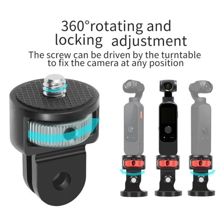 อะแดปเตอร์ขาตั้งกล้องเกลียว 1/4 นิ้ว สำหรับ Gopro 10 9 8 7 / Eken / Insta360 One X R