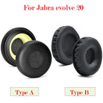 1 คู่ ที่ครอบหูฟังสำหรับ Jabra Evolve 20 20SE 30 30II 40 65 65+ ของแท้ หนังโปรตีน