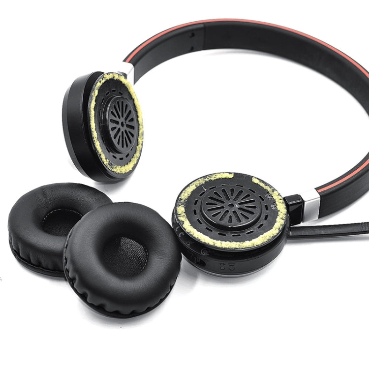 1 คู่ ที่ครอบหูฟังสำหรับ Jabra Evolve 20 20SE 30 30II 40 65 65+ ของแท้ หนังโปรตีน