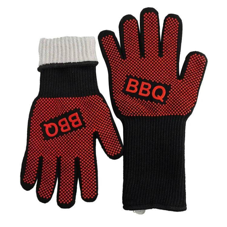 1 Pair High Temperature Resistant Silicone BBQ Gloves  Anti-Scalding Gloves, BBQ Red, BBQ Black, BBQ Blue, Big Flame Red, Big  Flame Black, Big Flame Blue, Flame Dots Red, Flame Dots  Black, Flame Dots  Blue, BBQ Flame Red, BBQ Flame Black