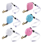 Automatic Telescopic Dog Traction Rope Small Pet Retractor, 2m Round Blue, 2m Square White, 2m Square Pink, 2m Square Blue, 2m Round White, 2m Round Pink