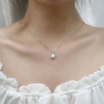 XMZ018 สร้อยคอมอยซานไนต์เพชรเงิน 925 สร้อยคอเพชรรูปสี่เหลี่ยม ขนาด: XMZ018 1 กะรัต, XMZ018 2 กะรัต