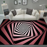 3D Stereo Rectangular Visual Geometric Living Room Carpet, 40x60cm, 50x80cm, 60x90cm, 80x120cm, 80x160cm, 120x160cm, 140x200cm