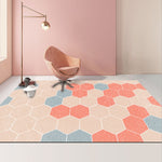 Modern Abstract Geometric Living Room Rug Coffee Table Cushion, 80x200cm, 120x160cm